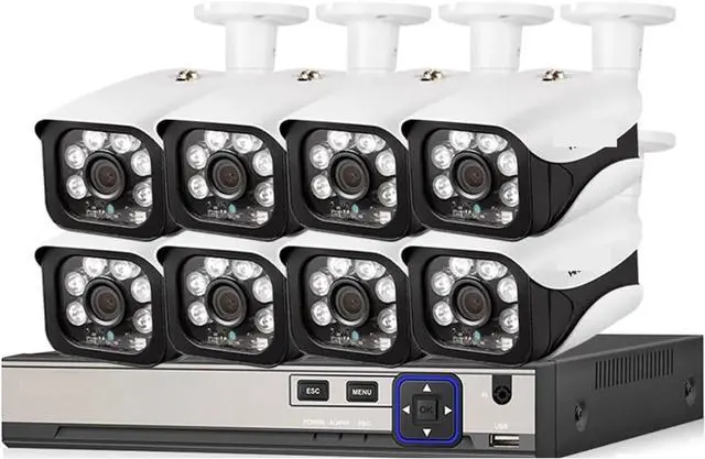 Alt view image 2 of 6 - Gadpiparty CCTV Camera Security System Kit 4K 8CH NVR Outdoor Waterproof POE IP Camera Video Surveillance Set Home Monitoring Camera System(None,8CH NVR 2PCS Camera_U/K)