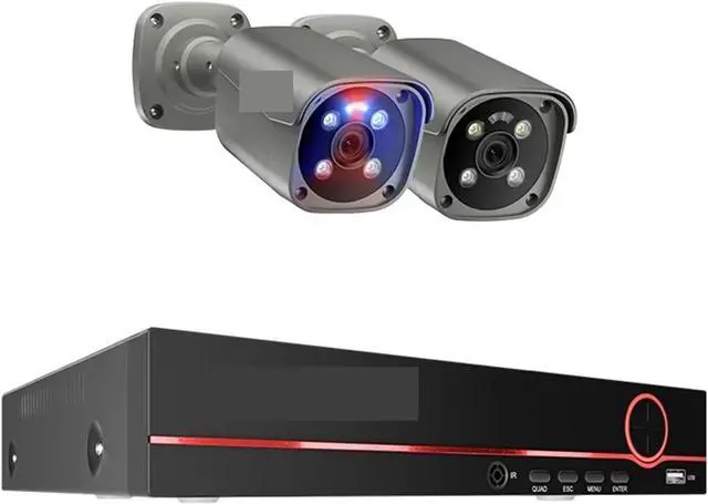 Main image of Gadpiparty 8CH 5MP 8MP Security Camera System 4K HD POE IP Camera Kit Two Way Audio Face Detect Metal Outdoor Video Surveillance(4T,8CH 2Pcs 8MP Camera)