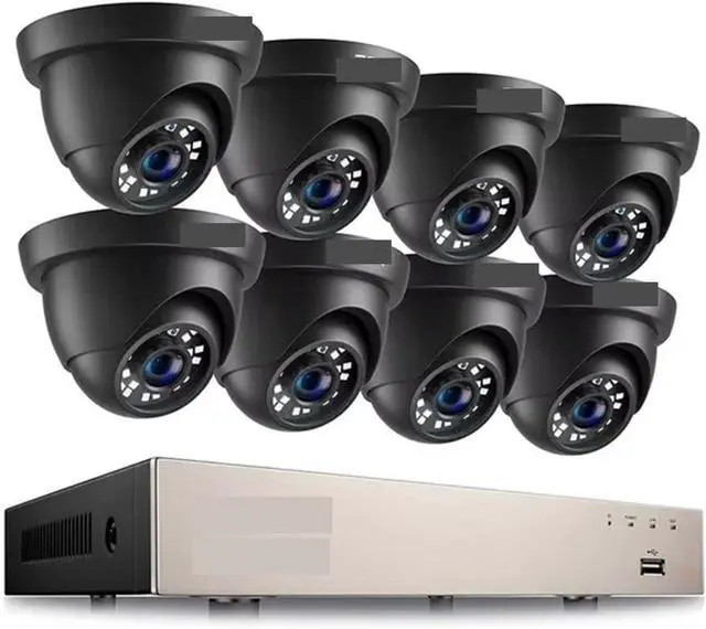 Main image of Gadpiparty 1080p Video Surveillance System 8CH HD-TVI CCTV DVR with HD 2.0MP in/Outddor Wired Dome Security Cameras Kit(1T,8CH DVR x 8 Cameras)