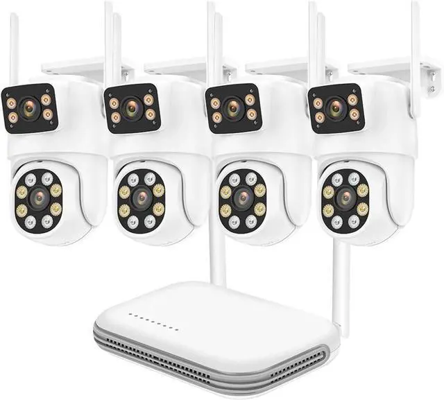 Main image of Gadpiparty WiFi Kit IP Camera 6MP HD 8CH Dual Lens Security Protection Smart System NVR Recorder Video Surveillance Cam(2T,8CH NVR 4PCS Camera_A/U)