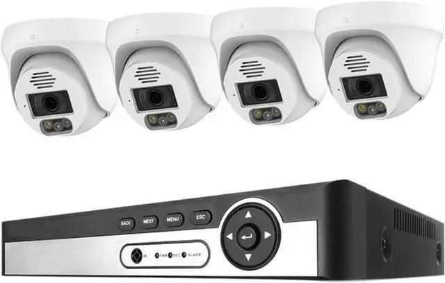 Main image of Gadpiparty Security Camera System 8CH 8MP 5MP Video Surveillance Kit Ai Face Detection Two Way Audio IP Camera Set(None,8CH NVR 4Pcs Cam 5MP)