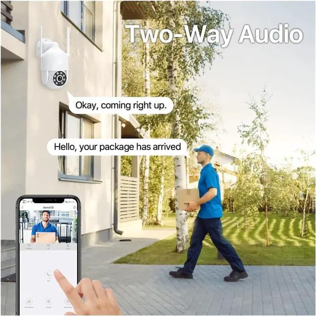 Alt view image 2 of 6 - Gadpiparty 5MP 13-Inch CCTV Camera System Surveillance IP Wireless 8CH NVR Set 2.4Ghz WiFi Audio Security Kit Full Color Night Vision(2T,3MP 4 Cameras)