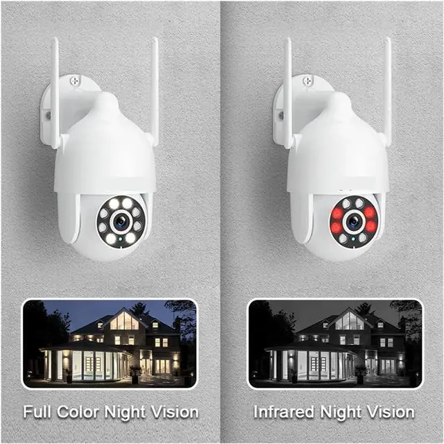 Alt view image 5 of 6 - Gadpiparty 5MP 13-Inch CCTV Camera System Surveillance IP Wireless 8CH NVR Set 2.4Ghz WiFi Audio Security Kit Full Color Night Vision(2T,3MP 4 Cameras)