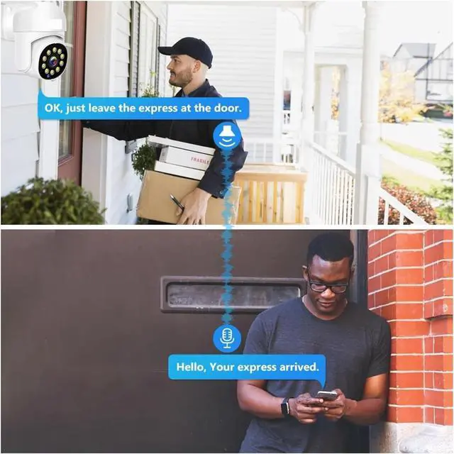 Alt view image 5 of 7 - Gadpiparty 4K Surveillance System 8MP 4MP Two Way Audio PTZ CCTV POE AI Security Camera 8CH P2P NVR Video Surveillance Kit(2T,8CH 4MP with 4 Cam)