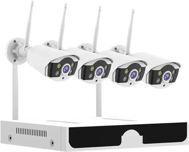 Main image of Gadpiparty 3MP 5MP WiFi CCTV System 10CH NVR Security Camera System Two Way Audio Outdoor Wireless IP Cameras Video Surveillance Kit(None,10CH 3MP 4 Cameras)