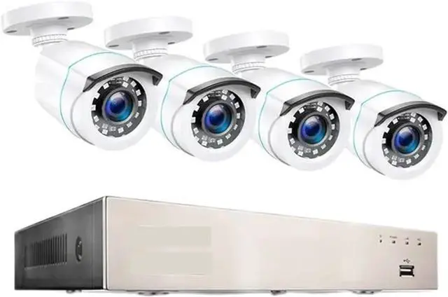 Main image of Gadpiparty 2MP Home Wired Security System H.265+ 8CH DVR 4/8pcs 1080p Night Vision Outdoor Waterproof Video Surveillance Camera Kits(None,T)