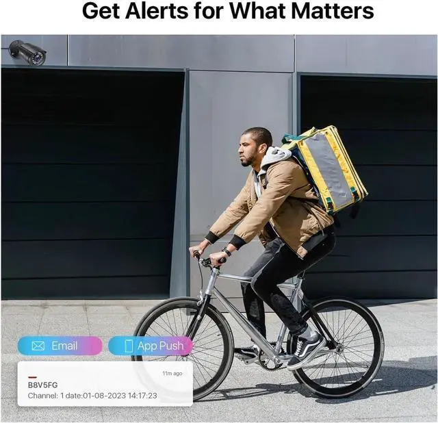 Alt view image 3 of 6 - Gadpiparty 2MP Home Wired Security System H.265+ 8CH DVR 4/8pcs 1080p Night Vision Outdoor Waterproof Video Surveillance Camera Kits(None,14)