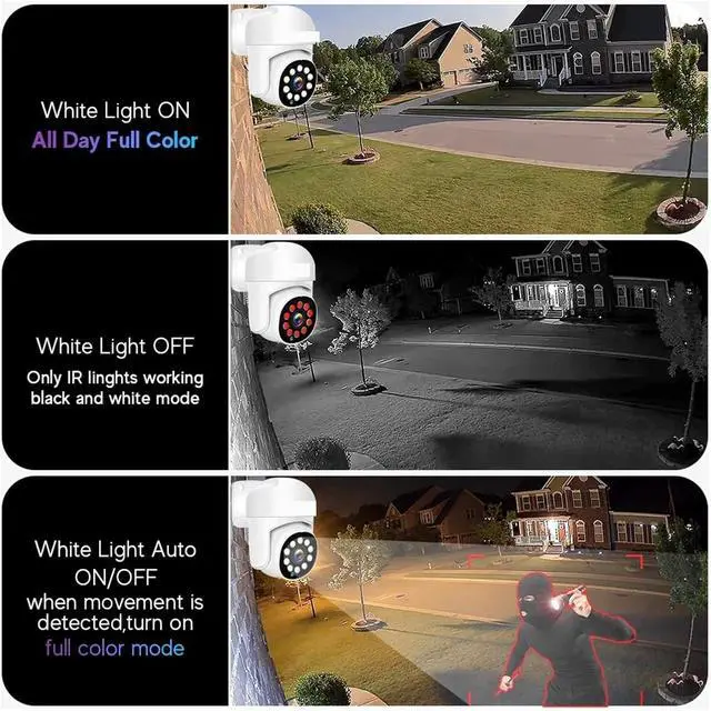 Alt view image 3 of 7 - Gadpiparty 4K Surveillance System 8MP 4MP Two Way Audio PTZ CCTV POE AI Security Camera 8CH P2P NVR Video Surveillance Kit(2T,8CH 4MP with 4 Cam)