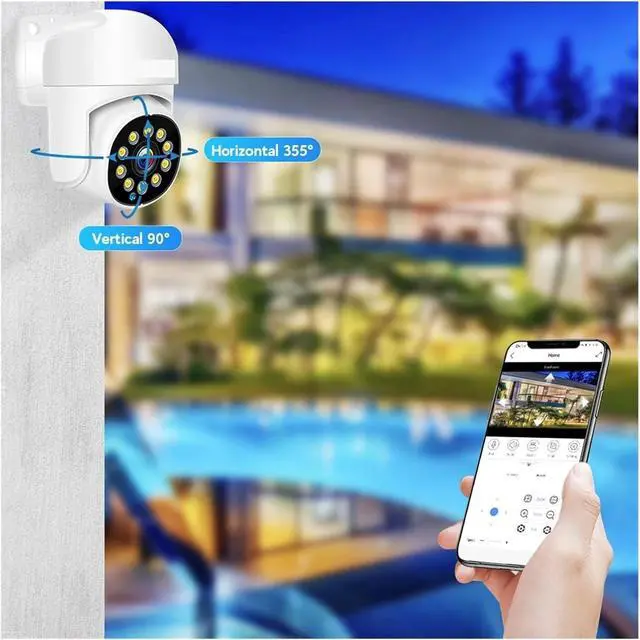 Alt view image 4 of 7 - Gadpiparty 4K Surveillance System 8MP 4MP Two Way Audio PTZ CCTV POE AI Security Camera 8CH P2P NVR Video Surveillance Kit(2T,8CH 4MP with 4 Cam)