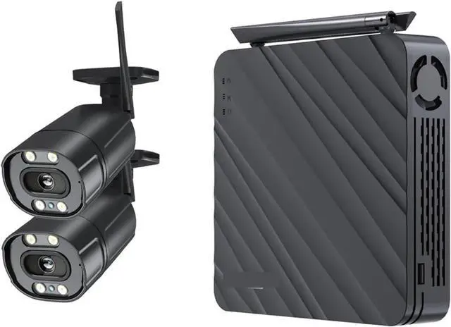 Main image of Gadpiparty 5MP Wireless CCTV System 8CH NVR WiFi Camera Kit IP Cameras Security Audio Video Surveillance Set Two Way Audio Monitor(2PCS 3MP Camera)