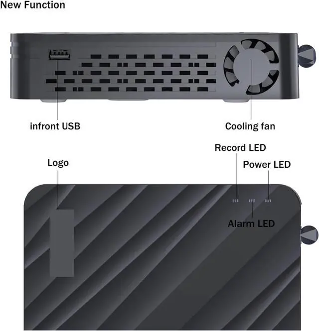 Alt view image 6 of 7 - Gadpiparty 5MP Wireless CCTV System 8CH NVR WiFi Camera Kit IP Cameras Security Audio Video Surveillance Set Two Way Audio Monitor(2PCS 5MP Camera)