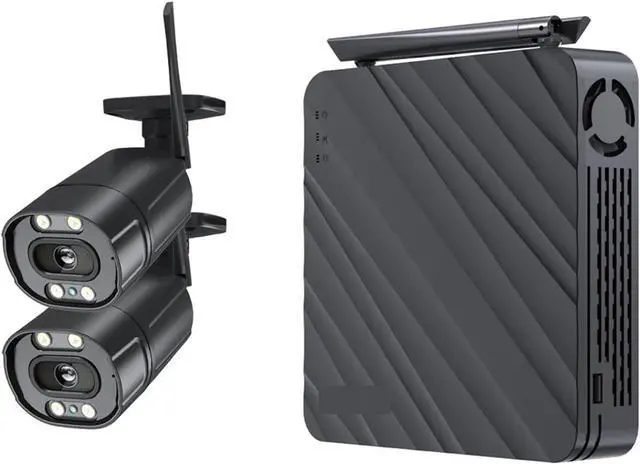 Main image of Gadpiparty 5MP Wireless CCTV System 8CH NVR WiFi Camera Kit IP Cameras Security Audio Video Surveillance Set Two Way Audio Monitor(2PCS 5MP Camera)