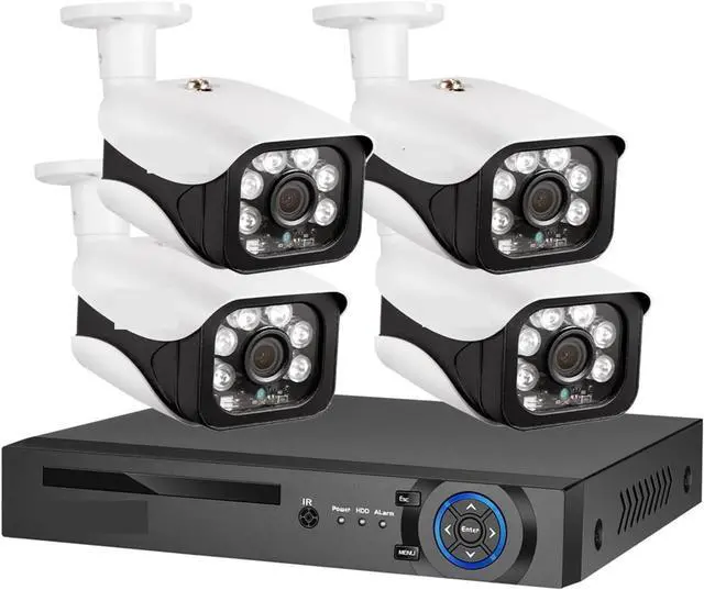 Main image of Gadpiparty 8MP Security Camera System 4K POE NVR Outdoor Video Surveillance Kit Home IP CCTV Camera Set(None,4CH NVR and 4 Camera)