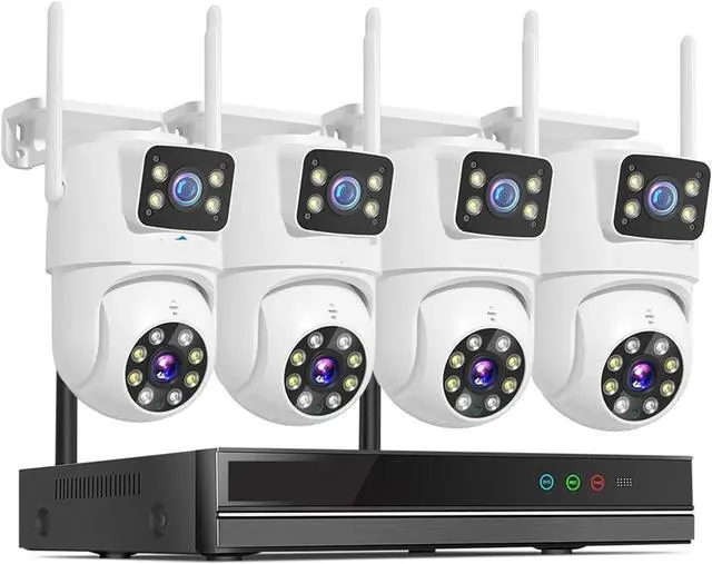 Main image of Gadpiparty 6MP WiFi Dual Lens Camera Security System Kit 3K IP Cameras with 16CH NVR Recorder Set P2P Video CCTV Surveillance System(None,10CH NVR 4 Cameras_E/U)