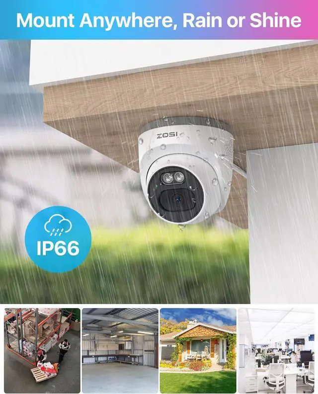 Alt view image 5 of 7 - Gadpiparty ZOSI C220 4MP QHD 2.5K Add-On PoE IP Camera with Cable, 1440p Surveillance Outdoor Camera to Home Security System, Only Work with Our PoE NVR, 100ft IR Night Vision, AI Human Detection, On