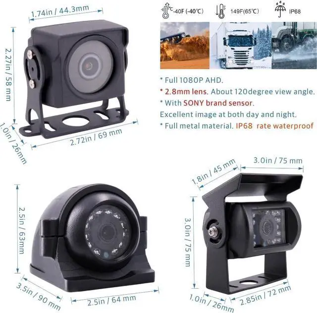 Alt view image 5 of 7 - Gadpiparty JOINLGO 4CH 4G GPS WiFi 1080P Mobile Vehicle Car Dvr Security Camera System 4Pcs WDR Car Cameras with Night Vision, Weatherproof, Remote Monitor on APP/Web for Truck Fleet(480GB SSD Includ