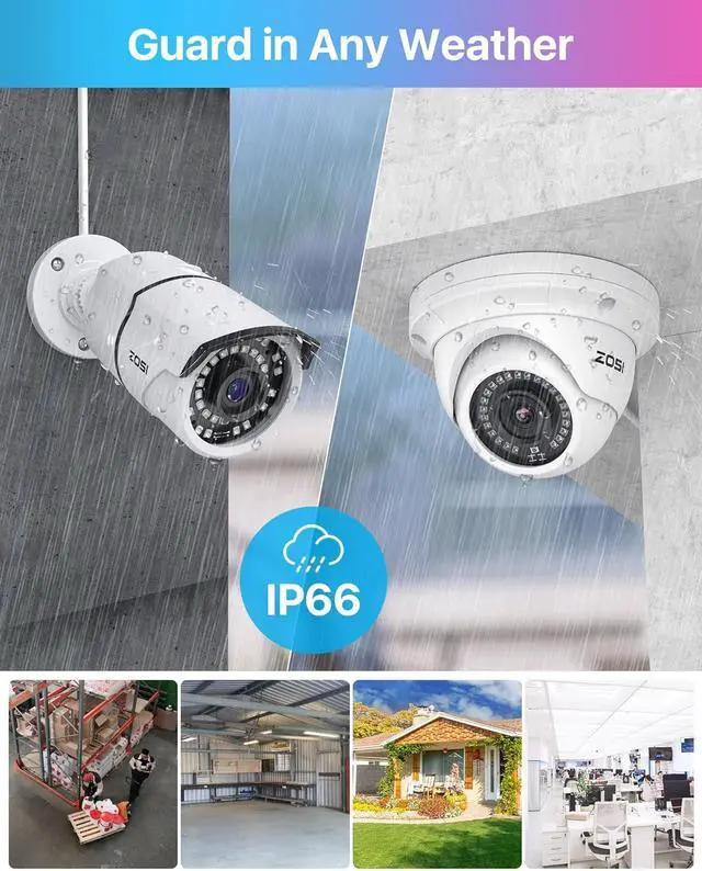 Alt view image 4 of 7 - Gadpiparty ZOSI 4K 8CH PoE Security Camera System, 8 Ports 16CH 8MP NVR Recorder with 2TB HDD, 8pcs Weatherproof 5MP Outdoor Indoor Home Surveillance IP Cameras, Night Vision, Motion Alert, for 24/7