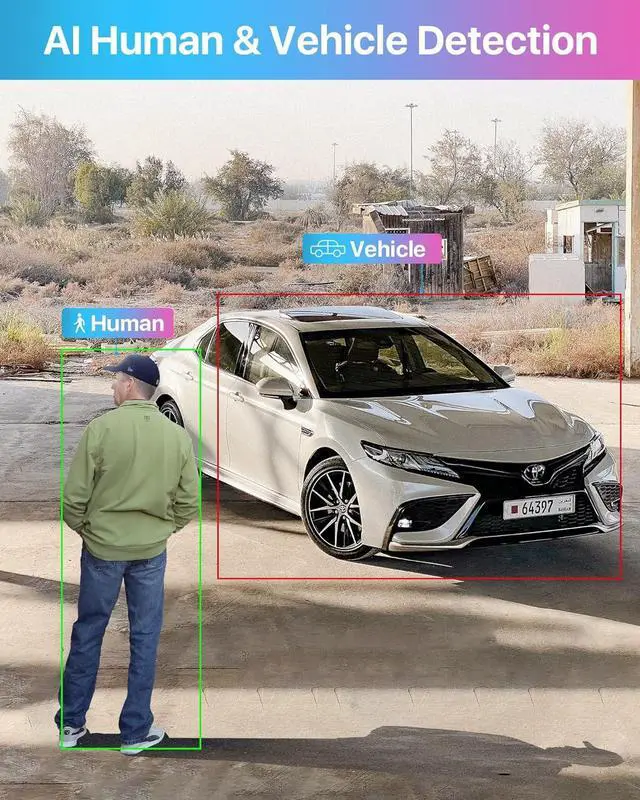 Alt view image 2 of 7 - Gadpiparty ZOSI 1080p Home Security Cameras System with AI Human/Vehicle Detection,H.265+ 8CH CCTV DVR and 4pcs 2.0MP 1920TVL Surveillance Cameras Indoor Outdoor,80ft Night Vision,Remote Access(No HD