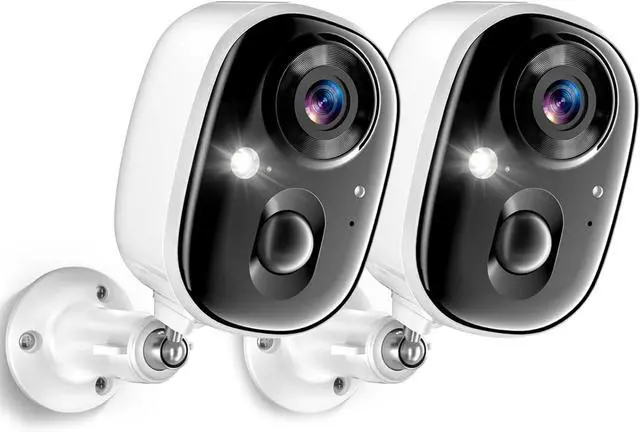 Main image of Gadpiparty Security Cameras Wireless Outdoor 2K Battery Powered Color Night Vision WiFi Waterproof Surveillance Camera 2 Way Audio Mic Motion Detection Spotlight Alarm SD/Cloud Storage for Indoor Hom