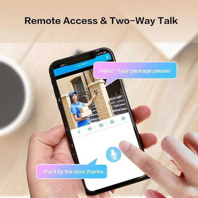 Alt view image 5 of 6 - Gadpiparty 4K Wireless Wi-Fi Home Camera System for Outdoor Indoor House Security, 4pcs Surveillance Camera with Dual Warning, AI Detection, Color Night Vision,2 Way Audio, 4K 8CH NVR with 1TB HDD 24