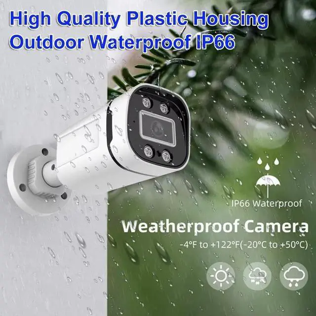 Alt view image 2 of 7 - Gadpiparty Home Security System 4Ch DVR Kits with 4pcs 1080P Waterproof Bullet Analog AHD TVI CVI Camera 3MP Lens Color Night Vision Outdoor Surveillance Wired CCTV Set (Include 500GB HDD) 24/7 Recor