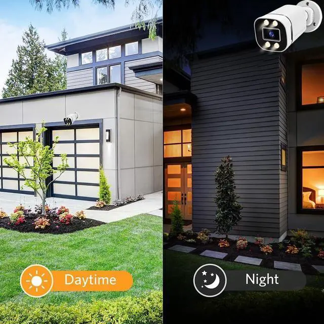 Alt view image 4 of 7 - Gadpiparty Home Security System 4Ch DVR Kits with 4pcs 1080P Waterproof Bullet Analog AHD TVI CVI Camera 3MP Lens Color Night Vision Outdoor Surveillance Wired CCTV Set (Include 500GB HDD) 24/7 Recor