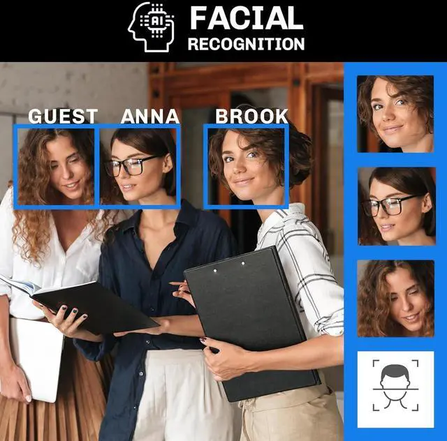 Alt view image 7 of 7 - Gadpiparty GW Security 8 Channel NVR UltraHD 4K 8MP Face/Human/Vehicle Detection PoE Security Camera System with 4 x 4K 8MP IP Microphone Smart AI Dome Camera, 100ft Night Vision, Outdoor Indoor Came