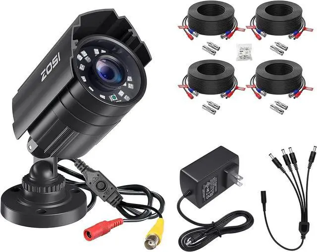 Main image of Gadpiparty ZOSI 1080P HD 4-in-1 TVI/CVI/AHD/960H CVBS CCTV Camera, 4 Pack 100ft All-in-One Video Power Cables, Power Supply Adapter, 4-Way Power Splitter Cable for Home Security Camera Surveillance S