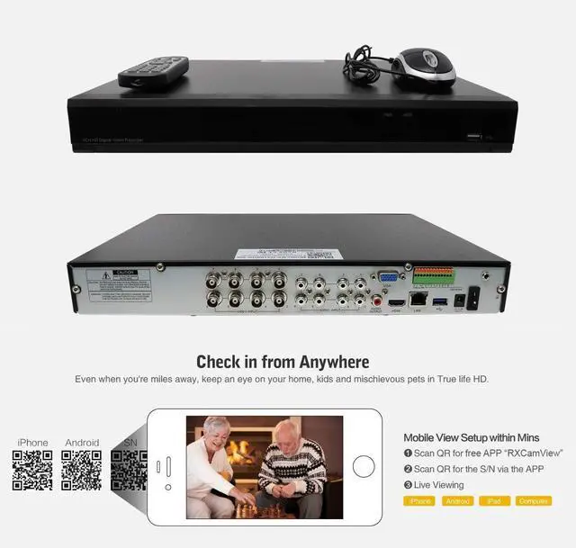 Alt view image 3 of 7 - Gadpiparty GW Security 5MP 1920P Security Camera System with AI Face/Human/Vehicle Detection, 8CH 4K DVR and 8 x 5MP 2592TVL Microphone Home CCTV Dome Camera, Smart AI Playback, Email Alert, 2TB Hard