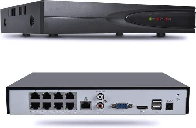 Main image of Gadpiparty PG108H-8P 4K (8MP) 8 Channel Network Video Recorder for POE Security Camera System, 8CH NVR with AI Motion Detection, Easy Remote Access, Smart Playback,Supports up to 14TB HDD (Not Includ