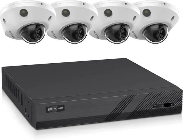 Main image of Gadpiparty VIKYLIN 8 Channel Security Camera System 2TB HDD, Full Function 4 x 4K 8MP Commercial Full Color Turret PoE IP Cameras, 98ft Full Color/IR Night Vision,Built-in Mic, Smart Dual Light, IP67