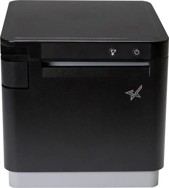 Alt view image 3 of 6 - Star Micronics mC-Print3 3-inch Ethernet (LAN) / USB/Lightning Thermal POS Printer with CloudPRNT, Cutter, and External Power Supply - Black