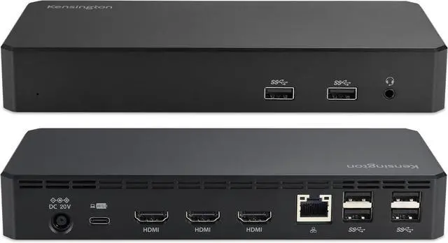 Main image of Kensington SD4760P 11-in-1 USB-C Docking Station Triple Monitor DisplayLink Docking Station, 3xHDMI, 100W Charging for Laptop, 6xUSB A, Ethernet, Audio, for Mac and Windows Driver Require K33622NA