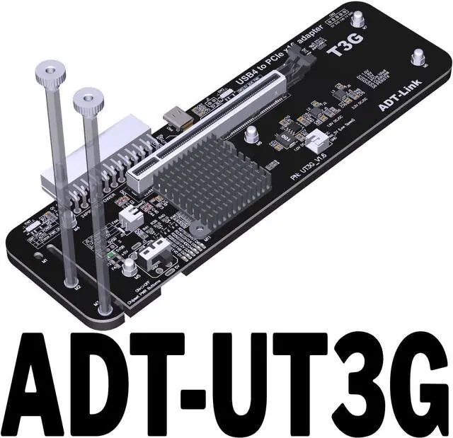 Alt view image 2 of 7 - JMT ADT-UT3G USB4.0 Docking Station 64G PCIe4.0x4 to Laptop Graphics Card External Conversion Adapter Compatible with Thunderbolt 3 4