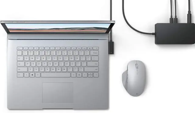 Alt view image 4 of 7 - Microsoft Surface Dock 2 (4X USB-C, 2X USB-A, Gigabit Ethernet Port, Audio Port)