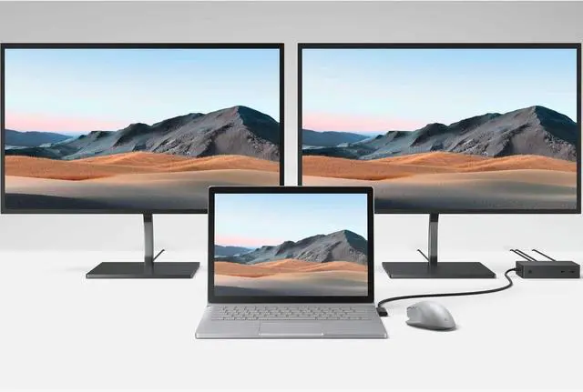 Alt view image 5 of 7 - Microsoft Surface Dock 2 (4X USB-C, 2X USB-A, Gigabit Ethernet Port, Audio Port)