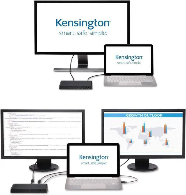 Alt view image 5 of 6 - Kensington SD3600 Universal Dual Display USB-A Docking Station for Windows, MacBooks and Surface (K33991WW)