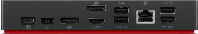 Alt view image 5 of 6 - Lenovo USB-C Dock (Windows Only) 40B50090
