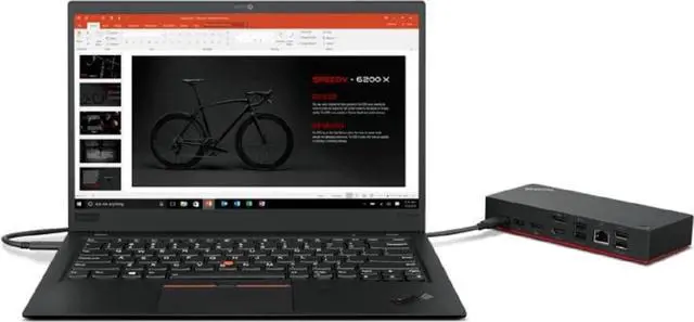 Alt view image 6 of 6 - Lenovo USB-C Dock (Windows Only) 40B50090