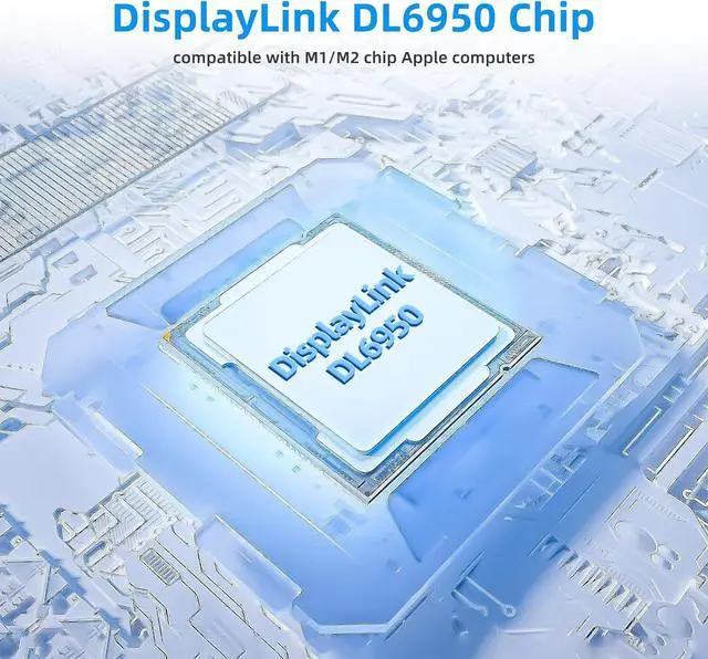 Alt view image 3 of 7 - USB C to HDMI Dual Monitor Adapter, DisplayLink Adapter Compatible with M1/M2/M3 MacBook, Windows, Android (USB-C to HDMI Dual Monitor)