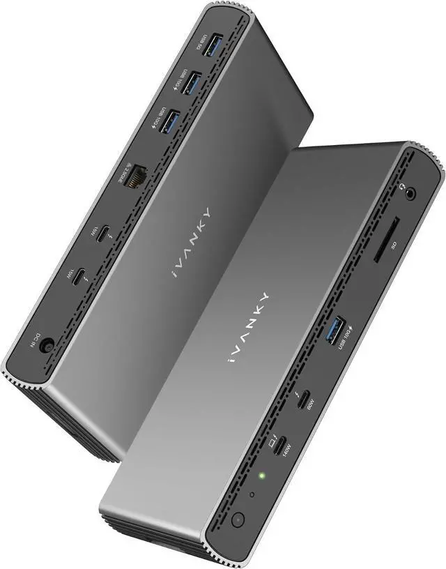 Main image of iVANKY Thunderbolt 5 Dock FusionDock Pro 3 Docking Station 11-in-1 Hub Single 8K, Dual 6K@60Hz for MacBook M1/M2/M3/M4 Pro/Max, Triple Display for Windows TB5/4, 180W Power, 120Gbps, 2.5GbE