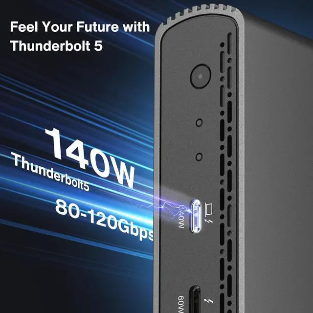 Alt view image 2 of 7 - iVANKY Thunderbolt 5 Dock FusionDock Pro 3 Docking Station 11-in-1 Hub Single 8K, Dual 6K@60Hz for MacBook M1/M2/M3/M4 Pro/Max, Triple Display for Windows TB5/4, 180W Power, 120Gbps, 2.5GbE