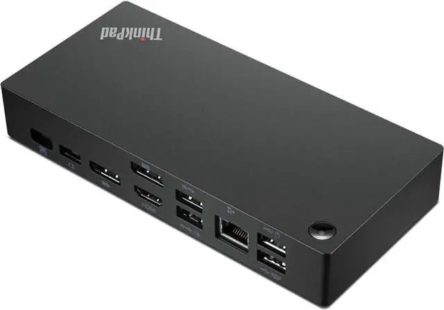 Alt view image 3 of 3 - Lenovo ThinkPad USB-C Dock Bundle with Mini Speaker, for T-Series Gen 1-3, E-Series Gen 1-5, L-Series Gen 1-3, P1 Gen 1-5, P-Series Gen 1-3, X-Series Gen 1-3, X1-Series Gen 8-10, Z-Series Gen 1-2