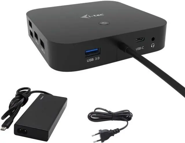 Main image of i-tec USB-C HDMI Dual DP Docking Station 100W + Universal Charger 100W