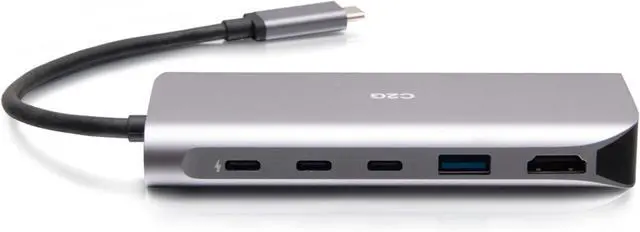 Main image of C2G USB-C® 4.0 6-in-1 Mini Docking Station with HDMI®, USB-A, Ethernet, and USB-C® 85W 8K 60HZ