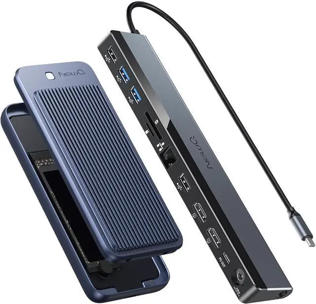 Main image of USB C Docking Station and NewQ USB4 M.2 NVMe SSD Enclosure