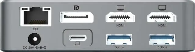 Alt view image 4 of 4 - DONN25G 15-in-1 DisplayLink USB 3.2 Gen 2 Docking Station, Triple Display 4K60Hz