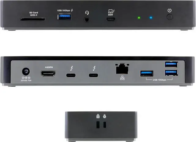 Alt view image 4 of 4 - Apricorn Aegis Thunderbolt 4 Docking Station (ATB4DS)