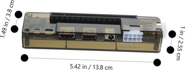 Alt view image 6 of 7 - Pci-e Laptop Graphics Card Dock Video Card Docking Station USB Compatibility Random Style