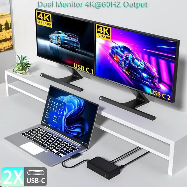 Alt view image 2 of 7 - Surface Dock 2 with 199W Power Supply, Compatible with Surface Laptop Studio 2/Studio/6/5/4/3/2+/2/1,Surface Pro 10/9/8/7+/7/X/6/5,Surface Laptop Go 3/2/1,Surface Go 4/3/2/1,Surface Book 2